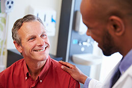 smiling male patient